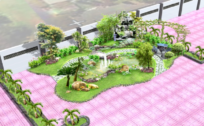 Giá thiết kế thi công sân vườn